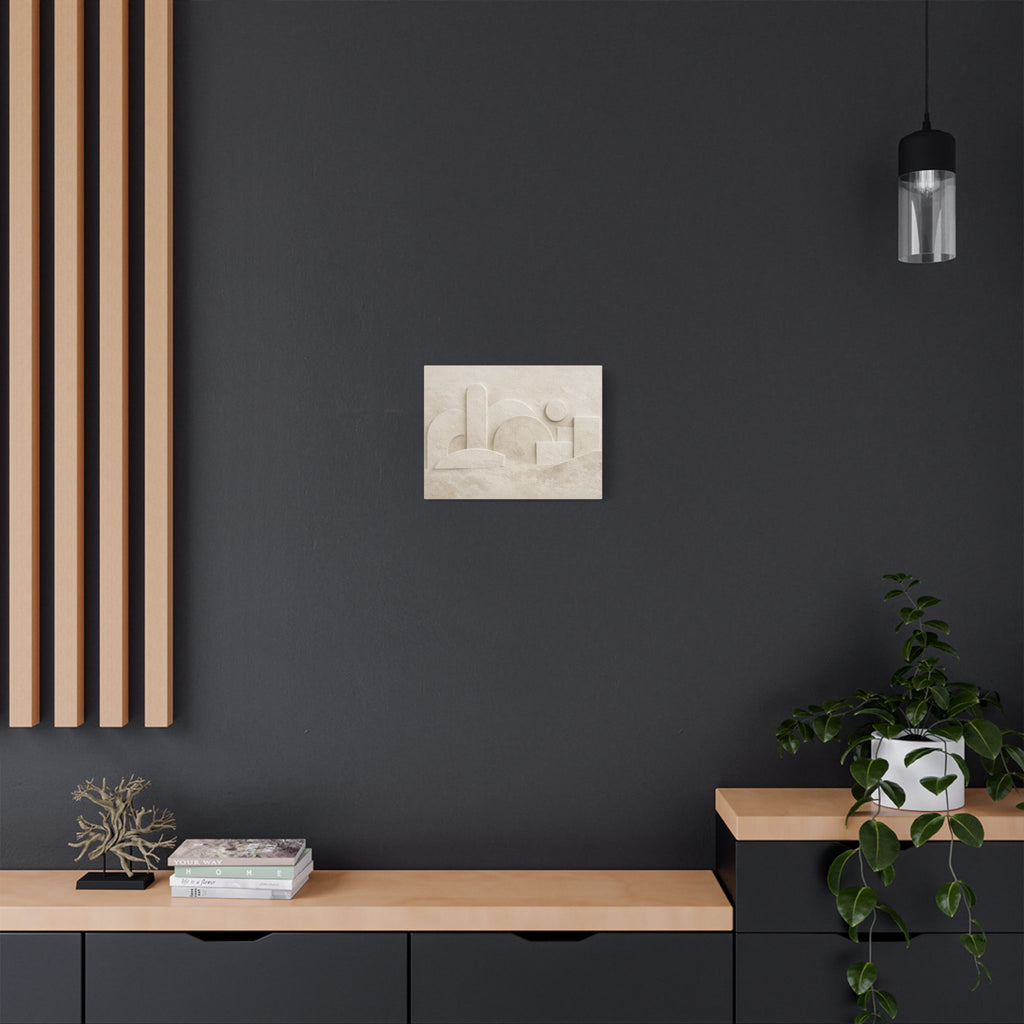 Plaster Relief Stretched Canvas