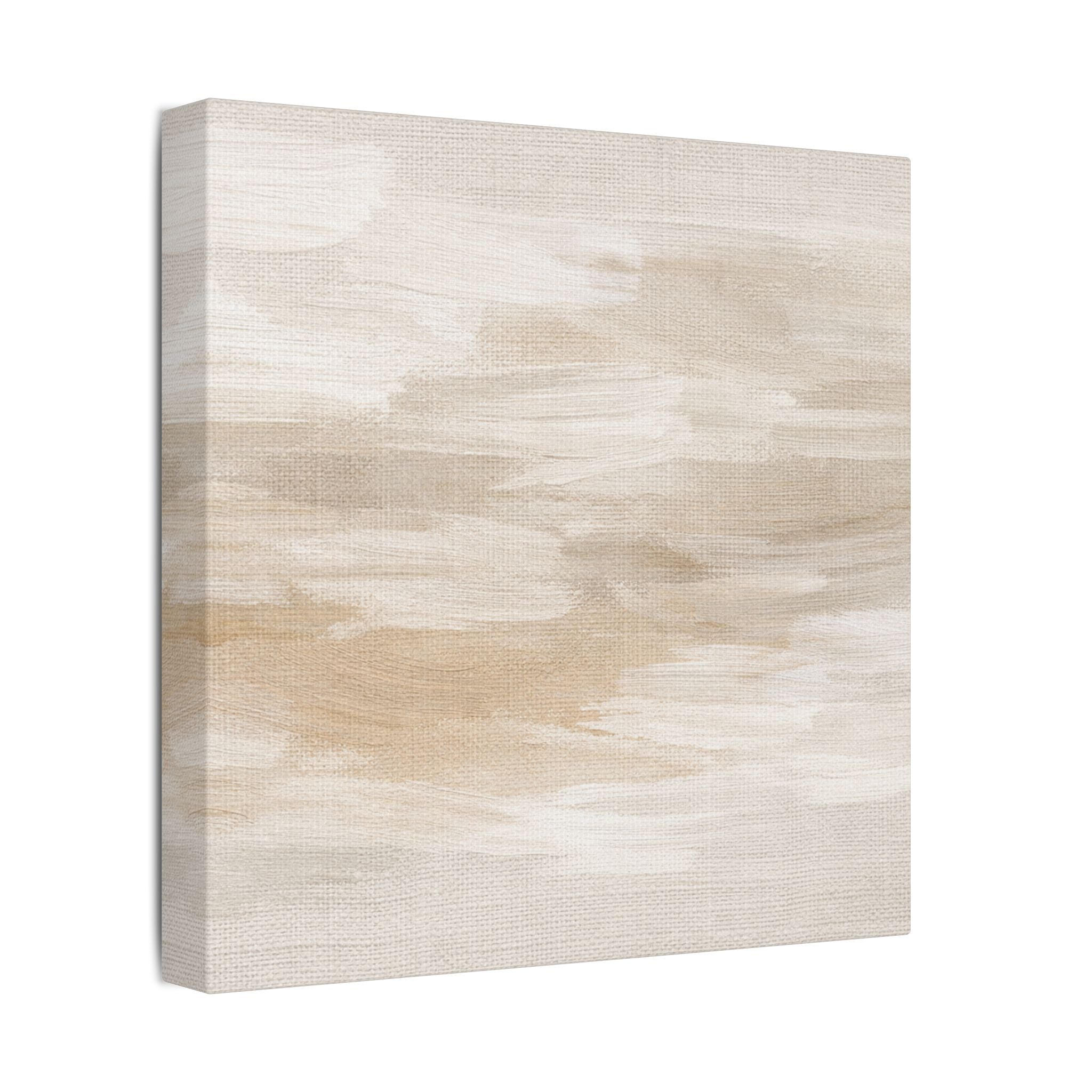 Raw Linen Brushstroke Stretched Canvas