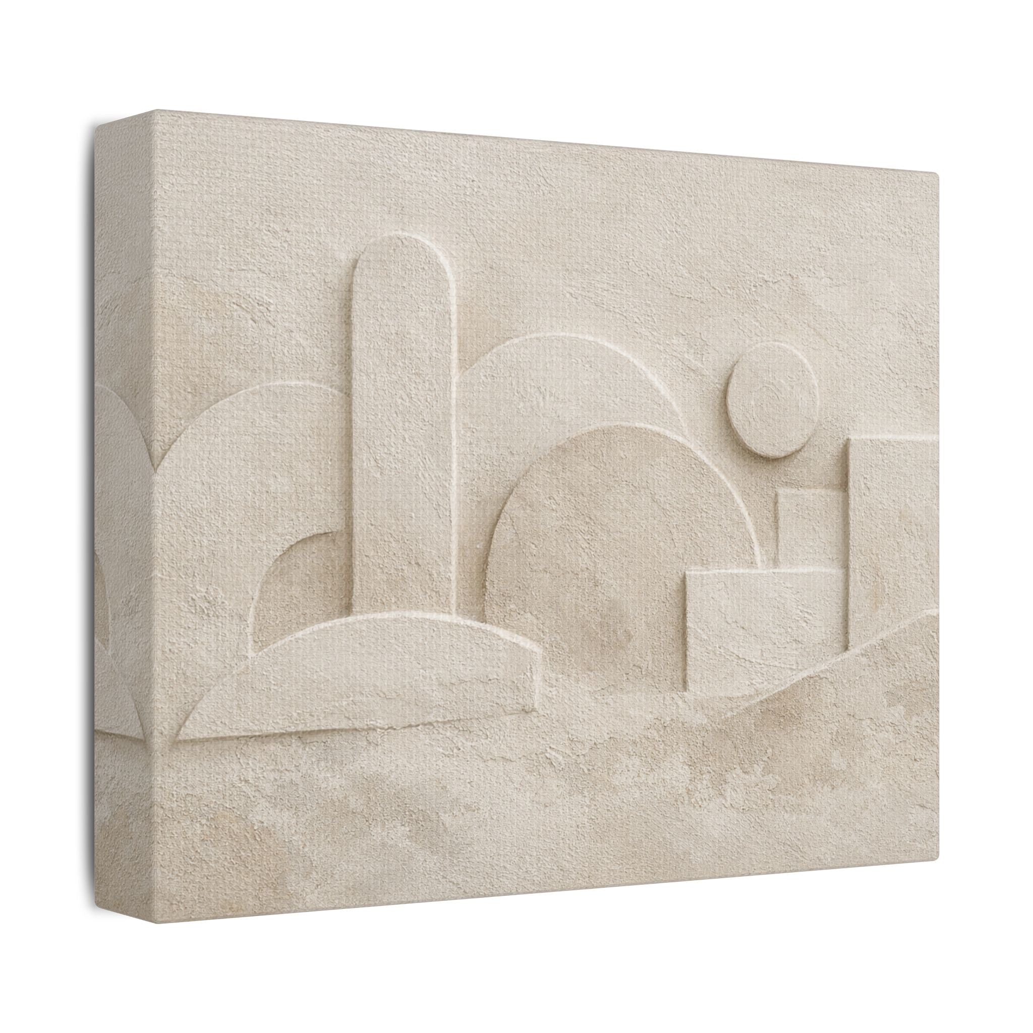 Plaster Relief Stretched Canvas