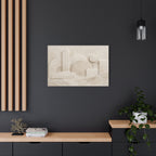 Plaster Relief Stretched Canvas