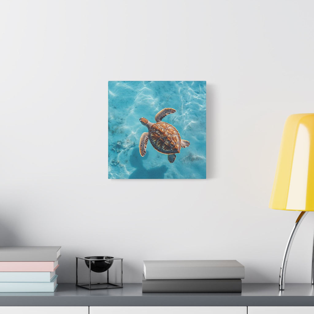 Sea Turtle Ocean Canvas Wall Art Stretched Canvas Wooden Framed for living Room Bedroom and Office