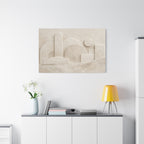 Plaster Relief Stretched Canvas