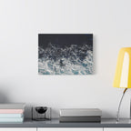Ocean Waves Aerial View Satin Canvas