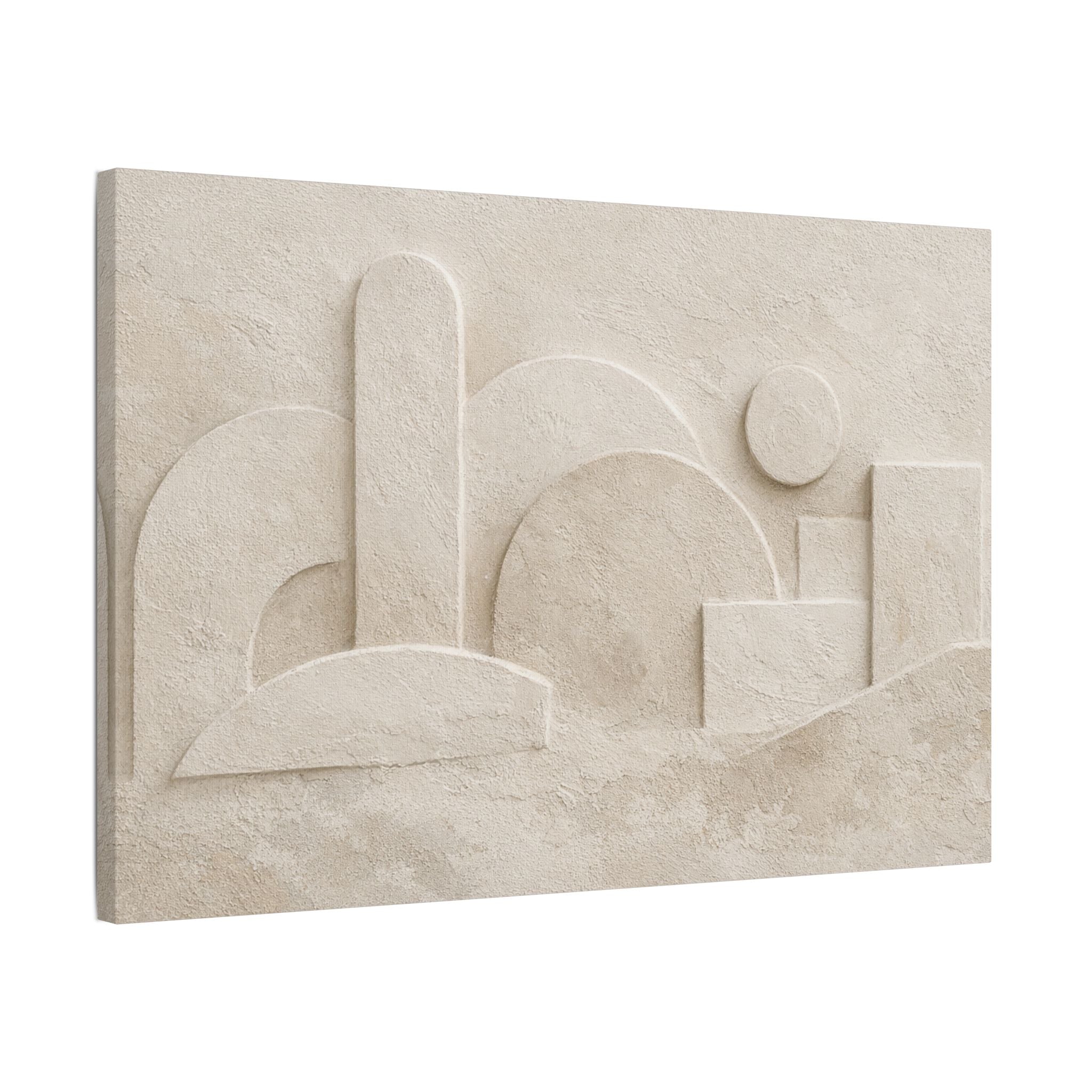 Plaster Relief Stretched Canvas