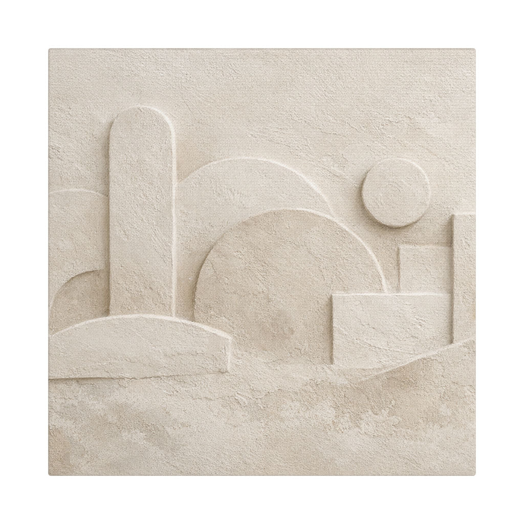 Plaster Relief Stretched Canvas