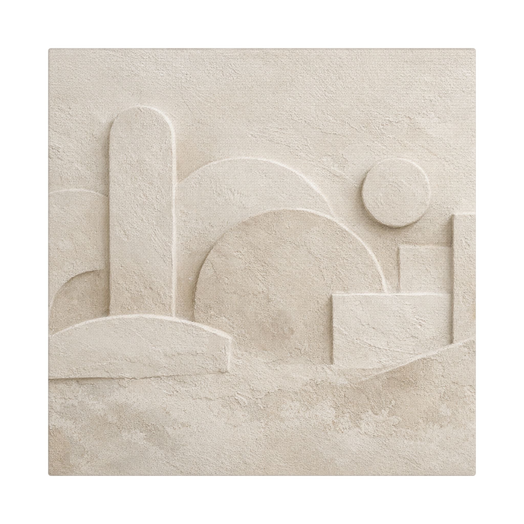 Plaster Relief Stretched Canvas