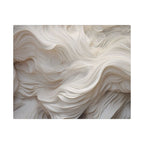 White Abstract Layered Canvas Wall Art Stretched Canvas Wooden Framed for living Room Bedroom and Office
