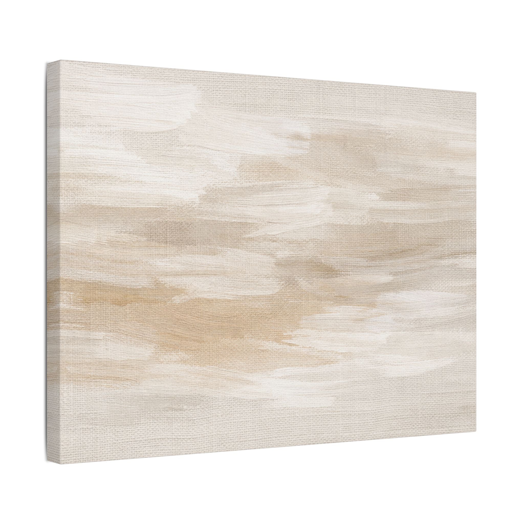 Raw Linen Brushstroke Stretched Canvas