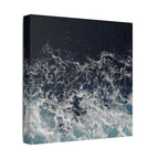 Ocean Waves Aerial View Satin Canvas