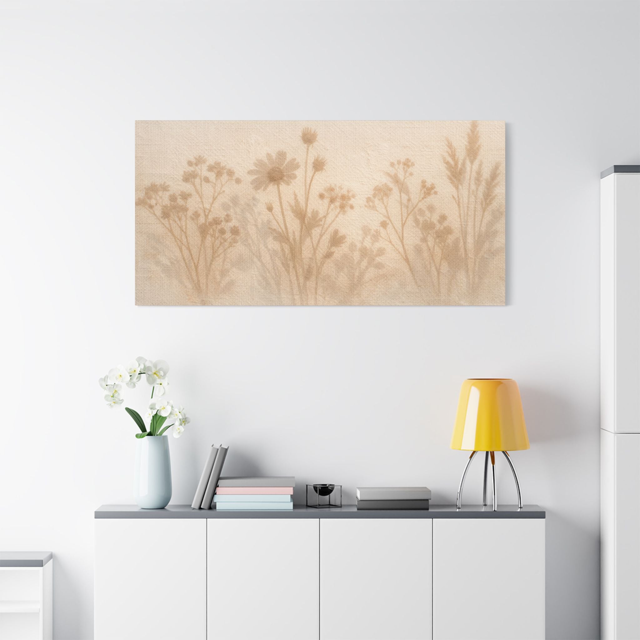 Pressed Wildflower Stretched Canvas