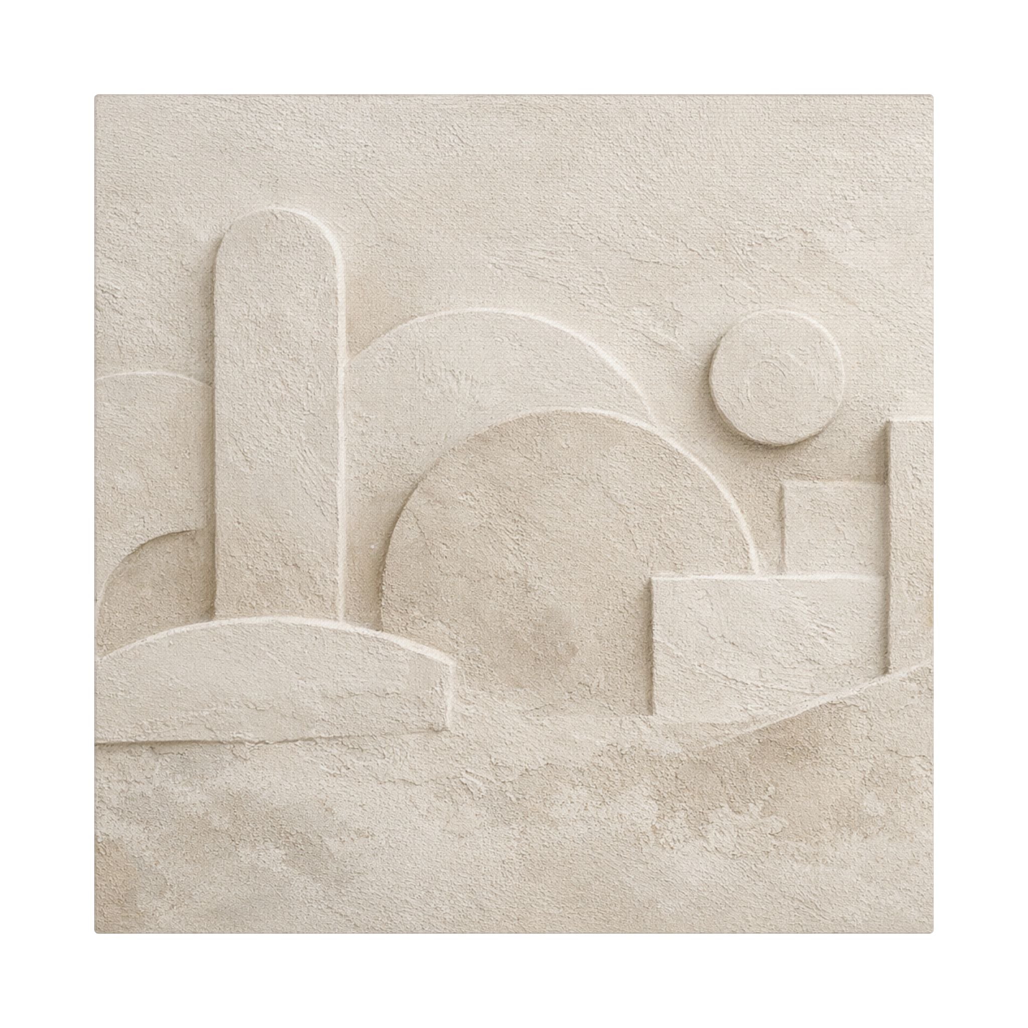 Plaster Relief Stretched Canvas