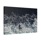 Ocean Waves Aerial View Satin Canvas