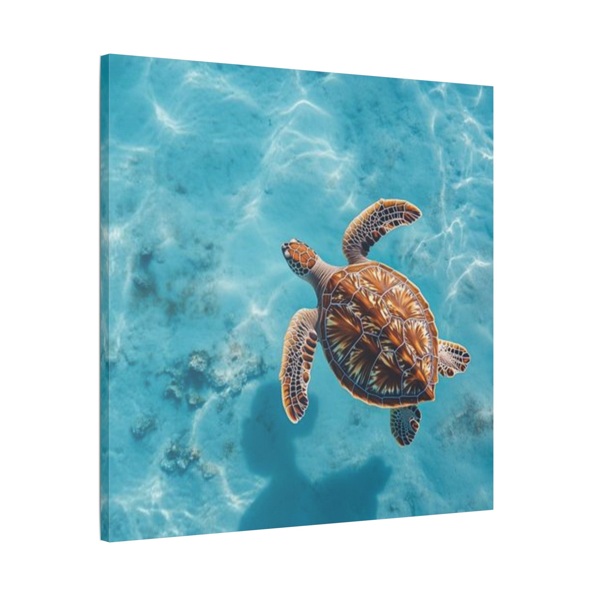 Sea Turtle Ocean Canvas Wall Art Stretched Canvas Wooden Framed for living Room Bedroom and Office
