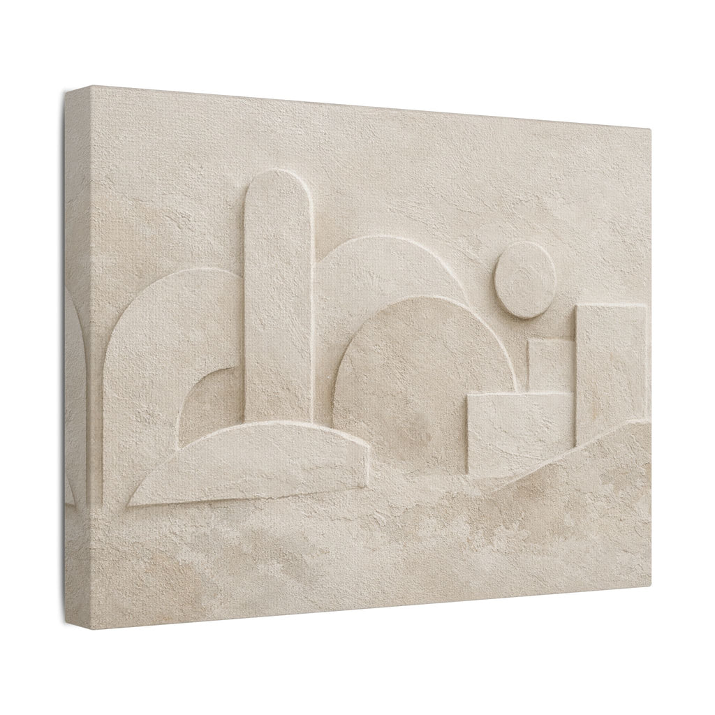 Plaster Relief Stretched Canvas