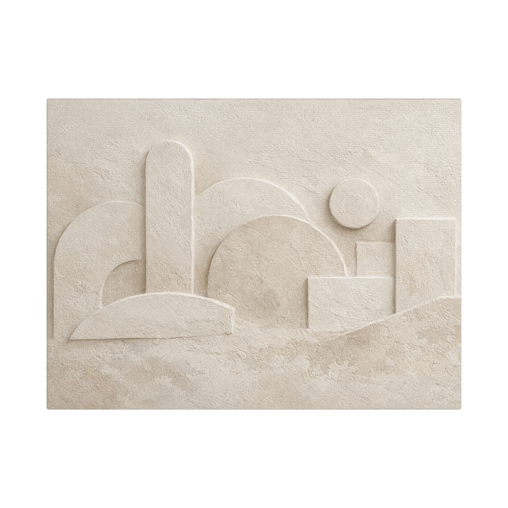 Plaster Relief Stretched Canvas