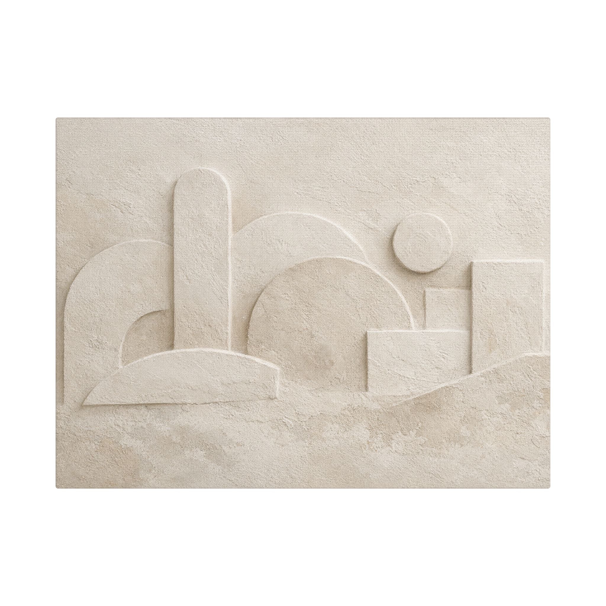 Plaster Relief Stretched Canvas