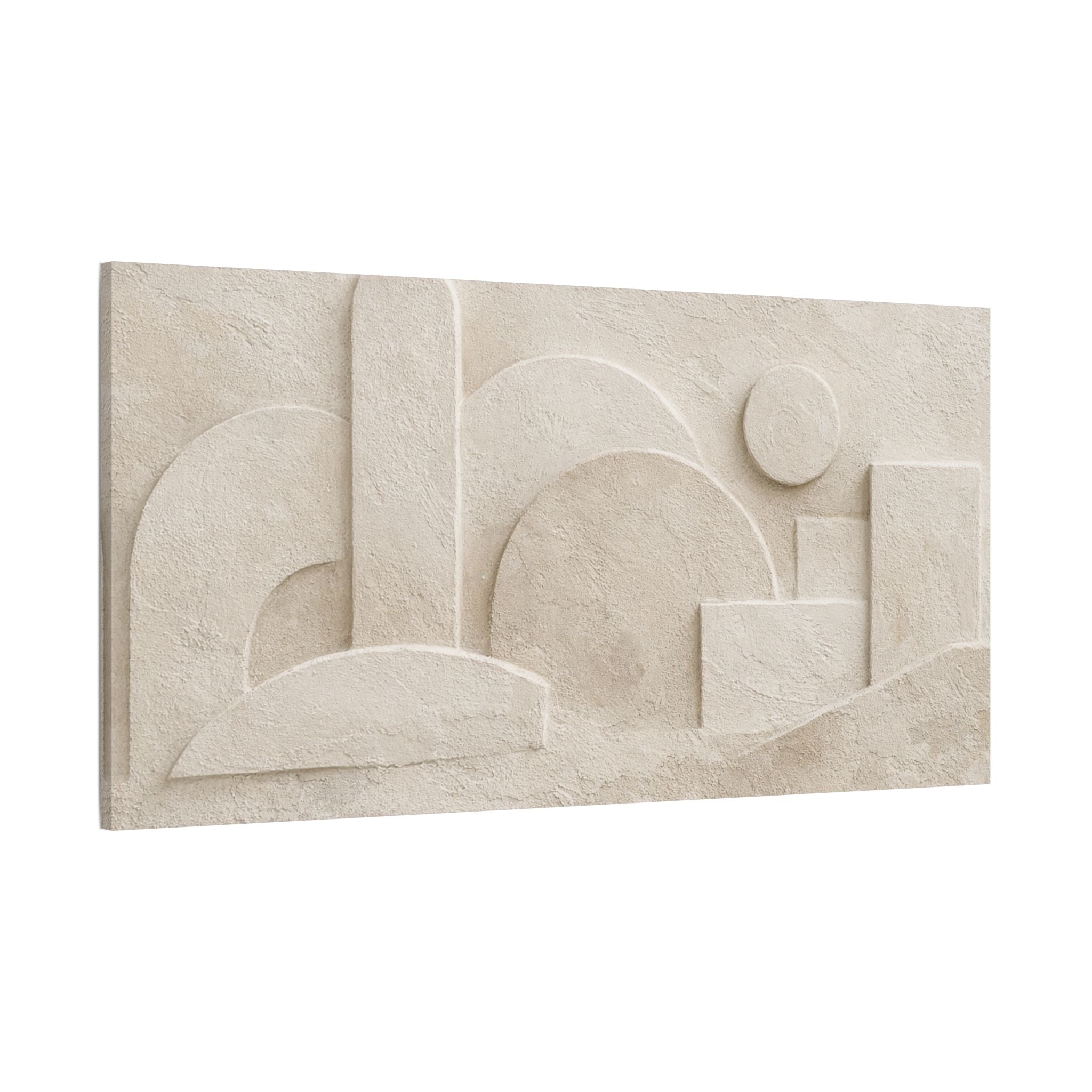 Plaster Relief Stretched Canvas
