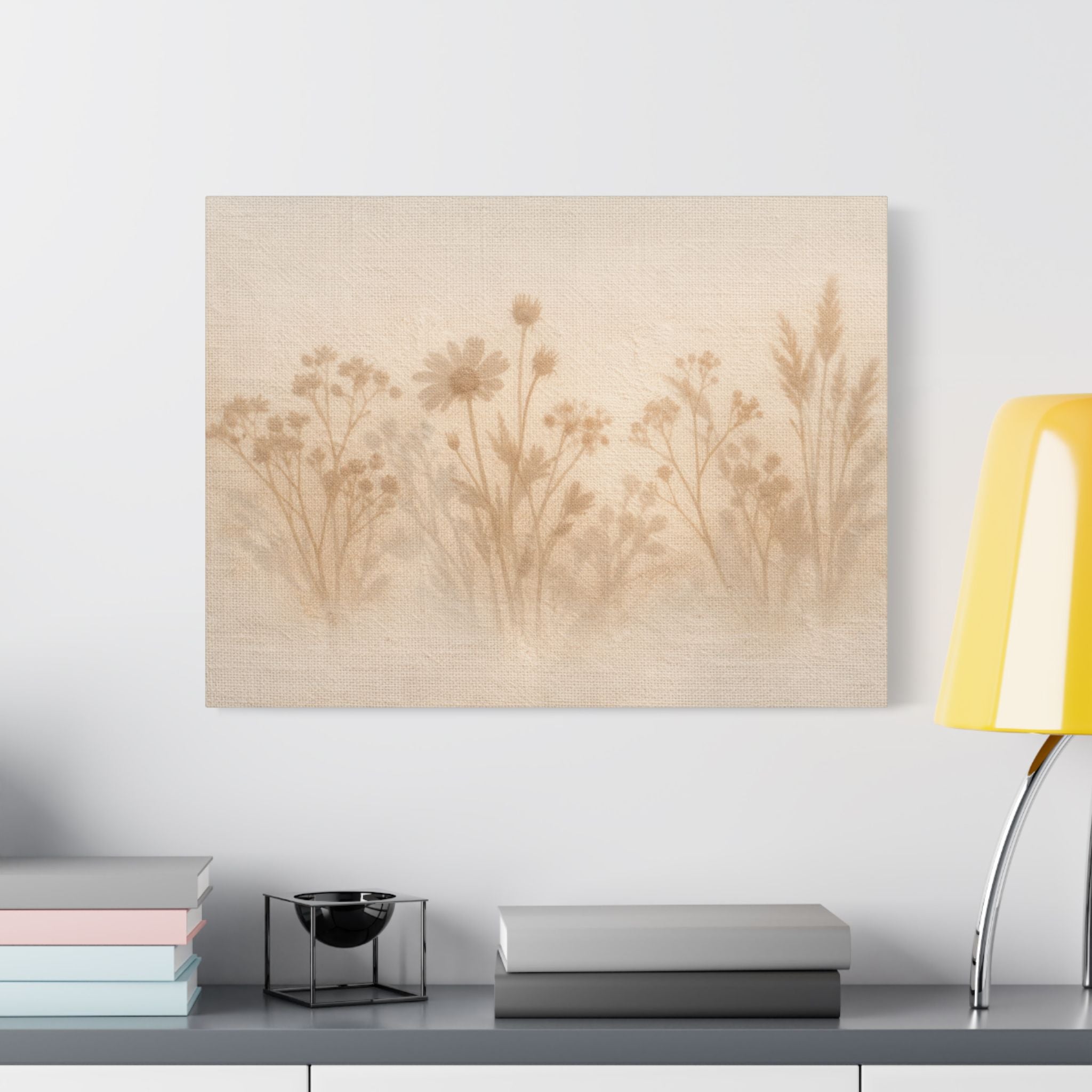 Pressed Wildflower Stretched Canvas