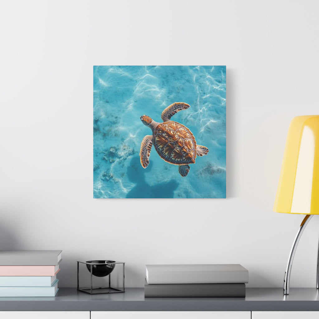 Sea Turtle Ocean Canvas Wall Art Stretched Canvas Wooden Framed for living Room Bedroom and Office