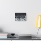 Ocean Waves Aerial View Satin Canvas