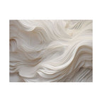 White Abstract Layered Canvas Wall Art Stretched Canvas Wooden Framed for living Room Bedroom and Office