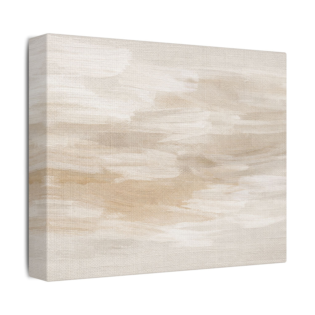 Raw Linen Brushstroke Stretched Canvas
