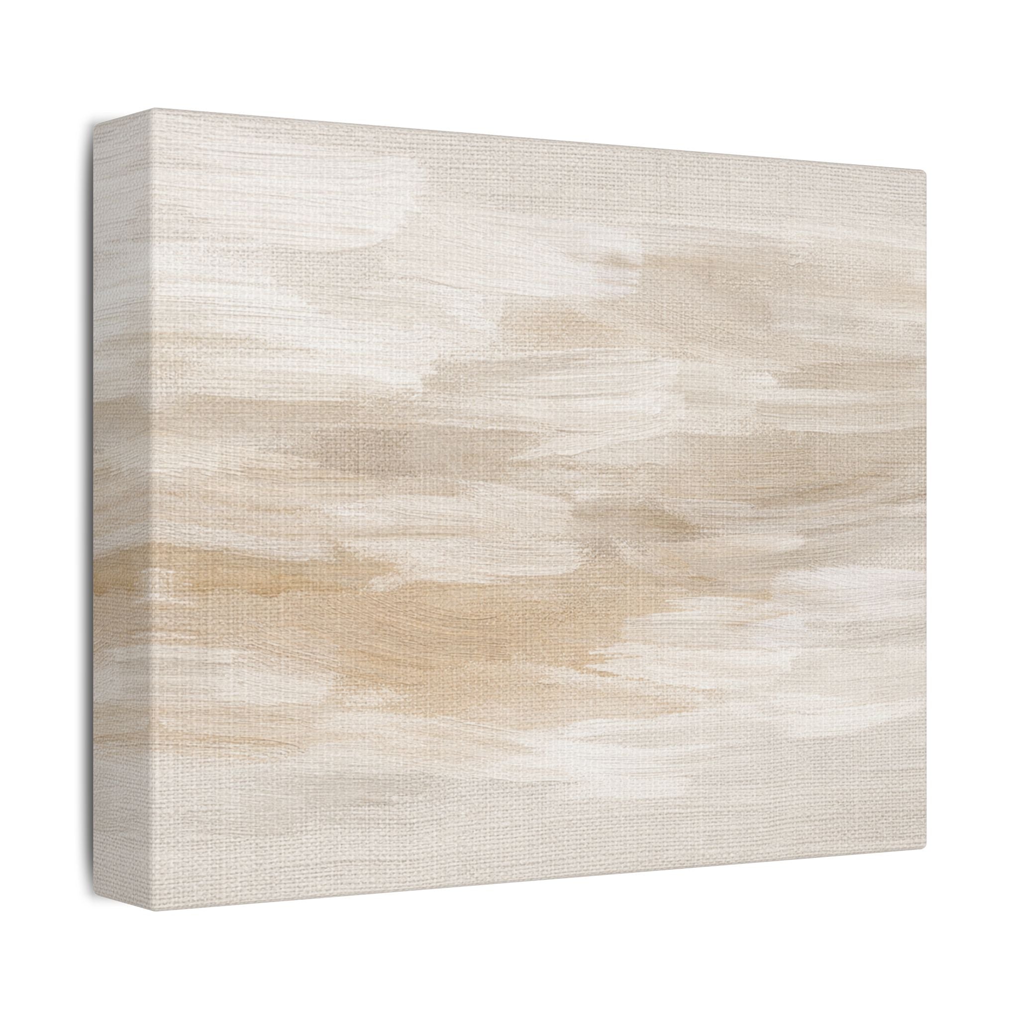 Raw Linen Brushstroke Stretched Canvas