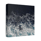 Ocean Waves Aerial View Satin Canvas