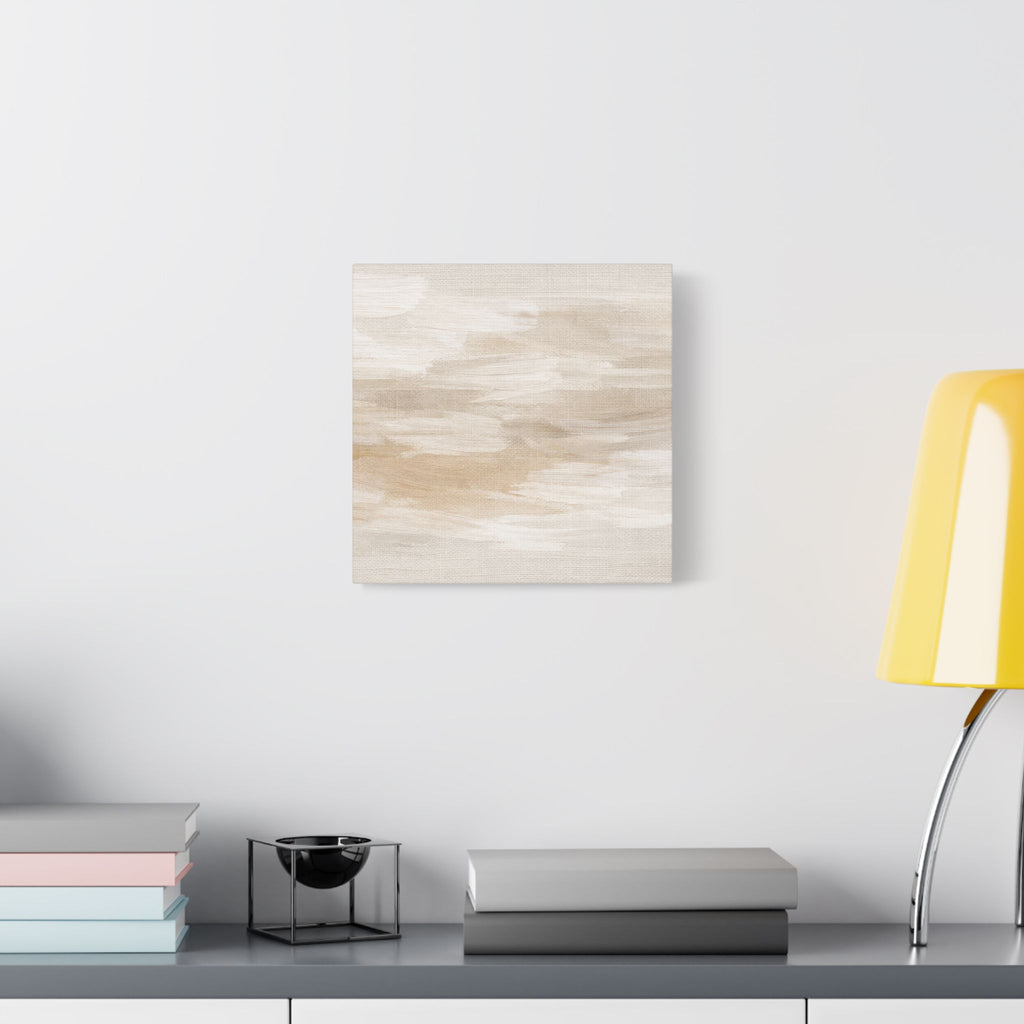 Raw Linen Brushstroke Stretched Canvas