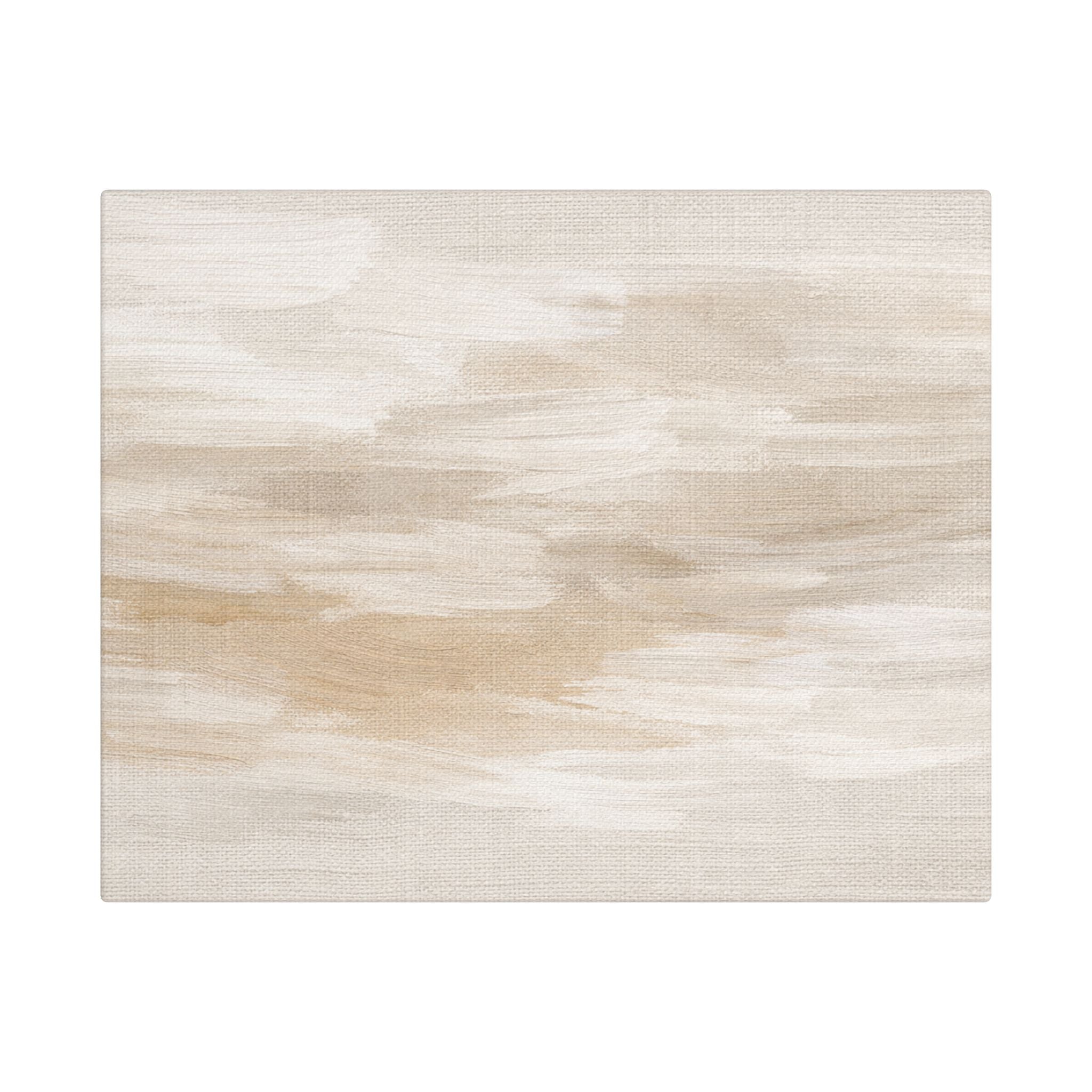 Raw Linen Brushstroke Stretched Canvas
