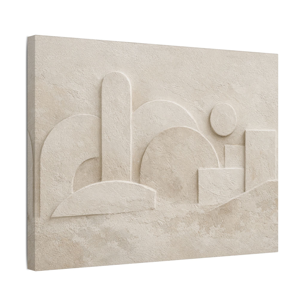 Plaster Relief Stretched Canvas