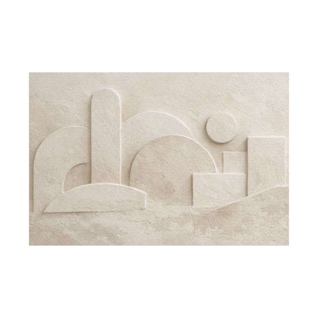 Plaster Relief Stretched Canvas