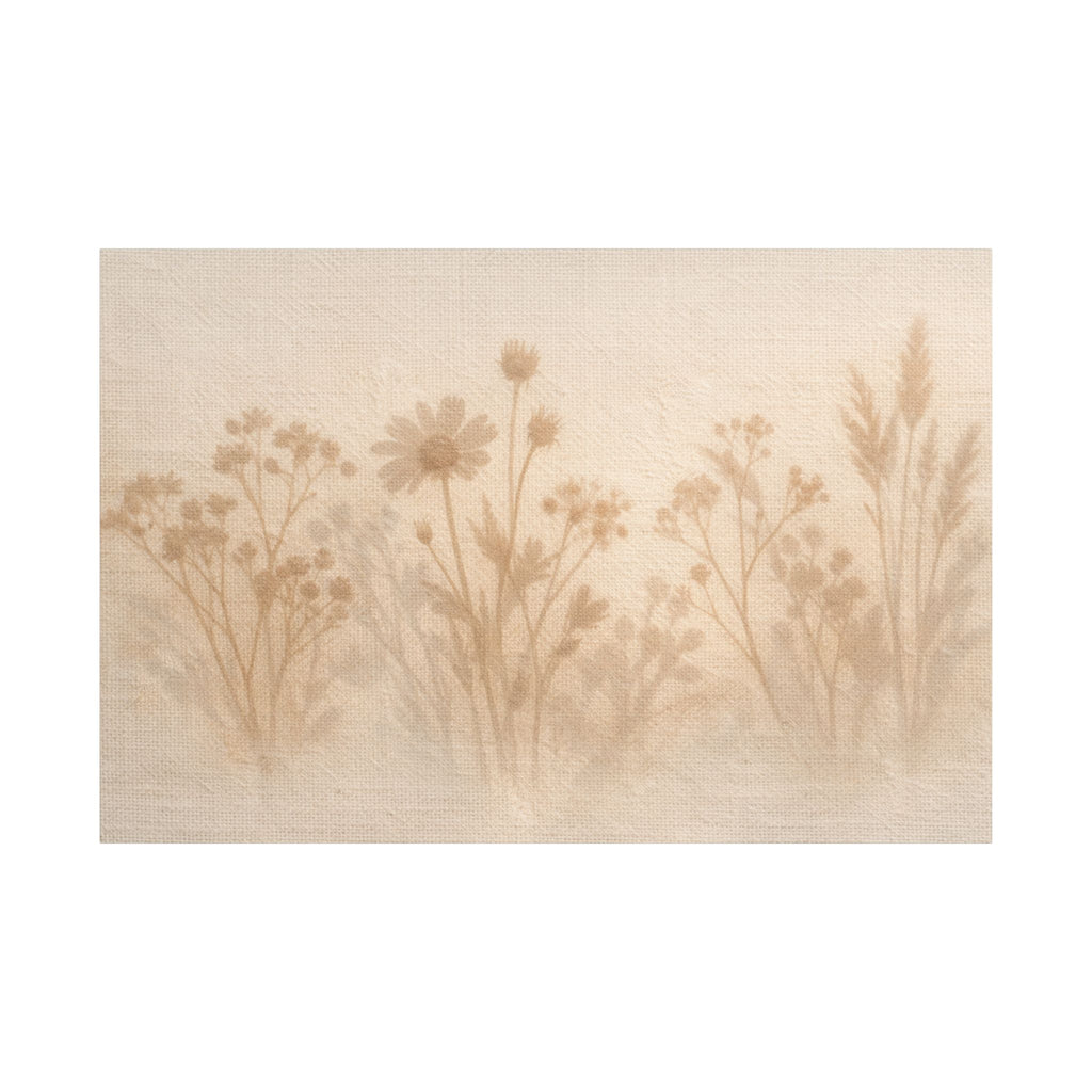 Pressed Wildflower Stretched Canvas