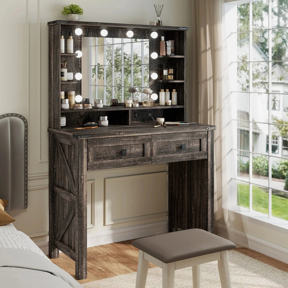 EnHomee Minimalist Small Vanity Desk