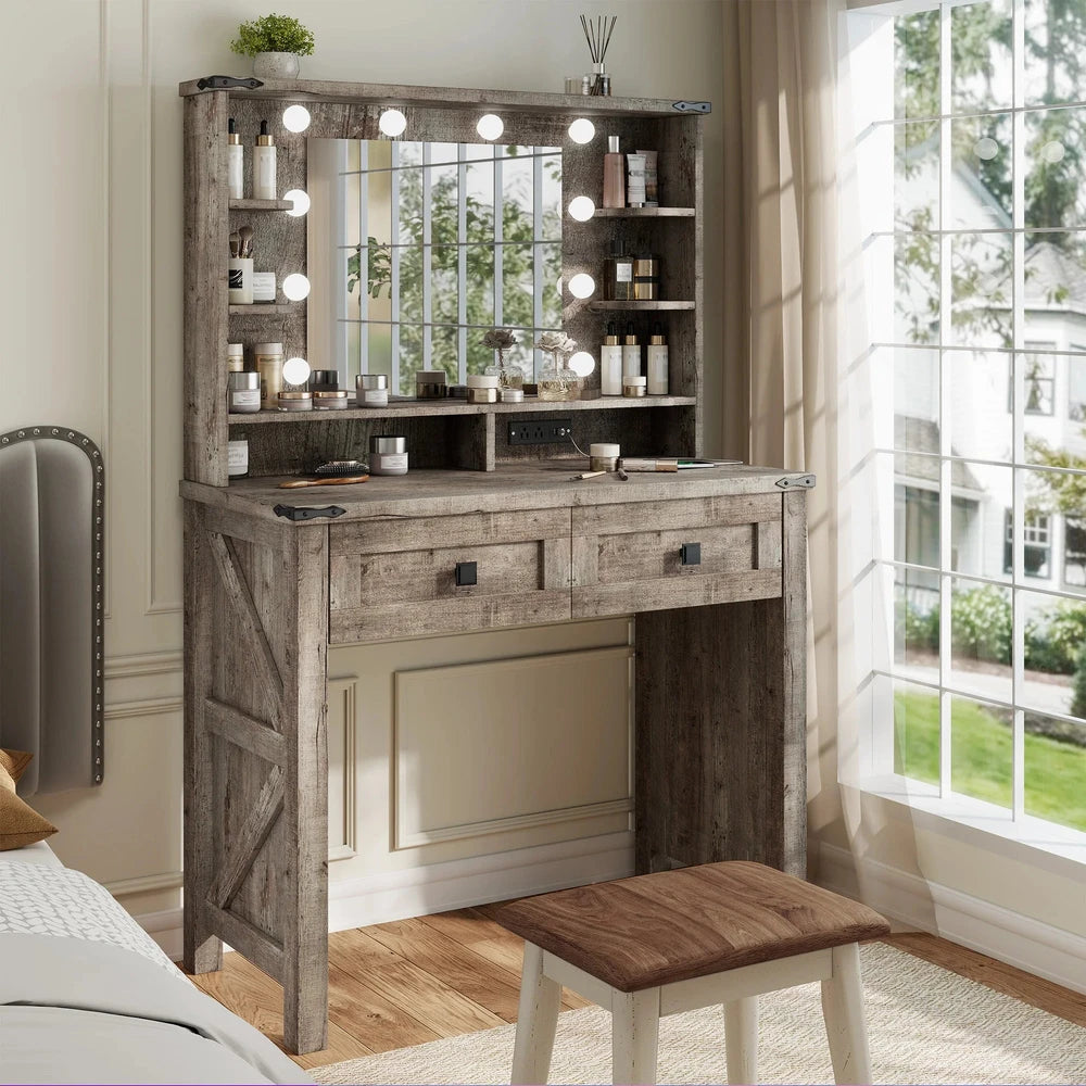 EnHomee Minimalist Small Vanity Desk
