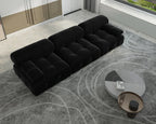 104" Minimalist Modular Sectional Sofas Modern Velvet Convertible Couches 3 Seats Living Room Sofa Sets for Office Apartment