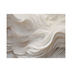 White Abstract Layered Canvas Wall Art Stretched Canvas Wooden Framed for living Room Bedroom and Office