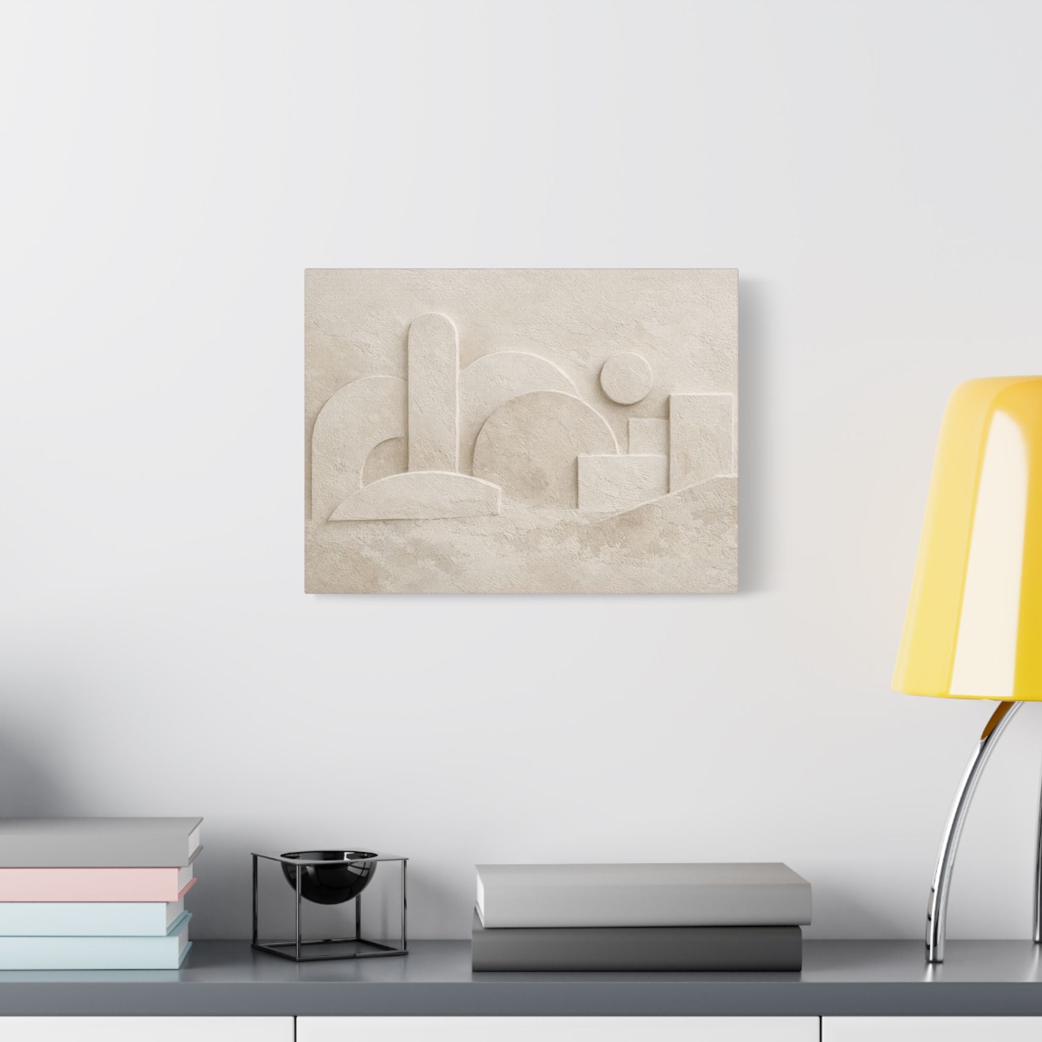 Plaster Relief Stretched Canvas