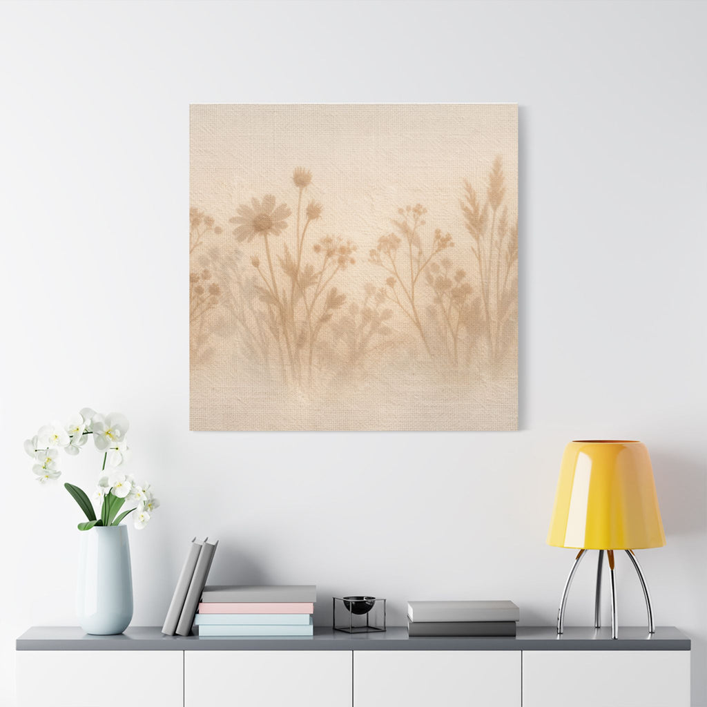 Pressed Wildflower Stretched Canvas