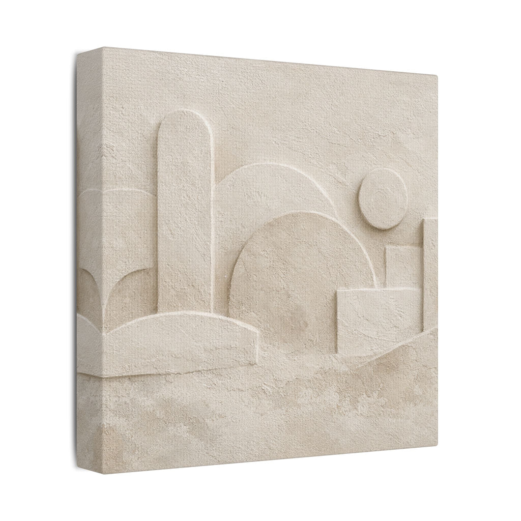 Plaster Relief Stretched Canvas