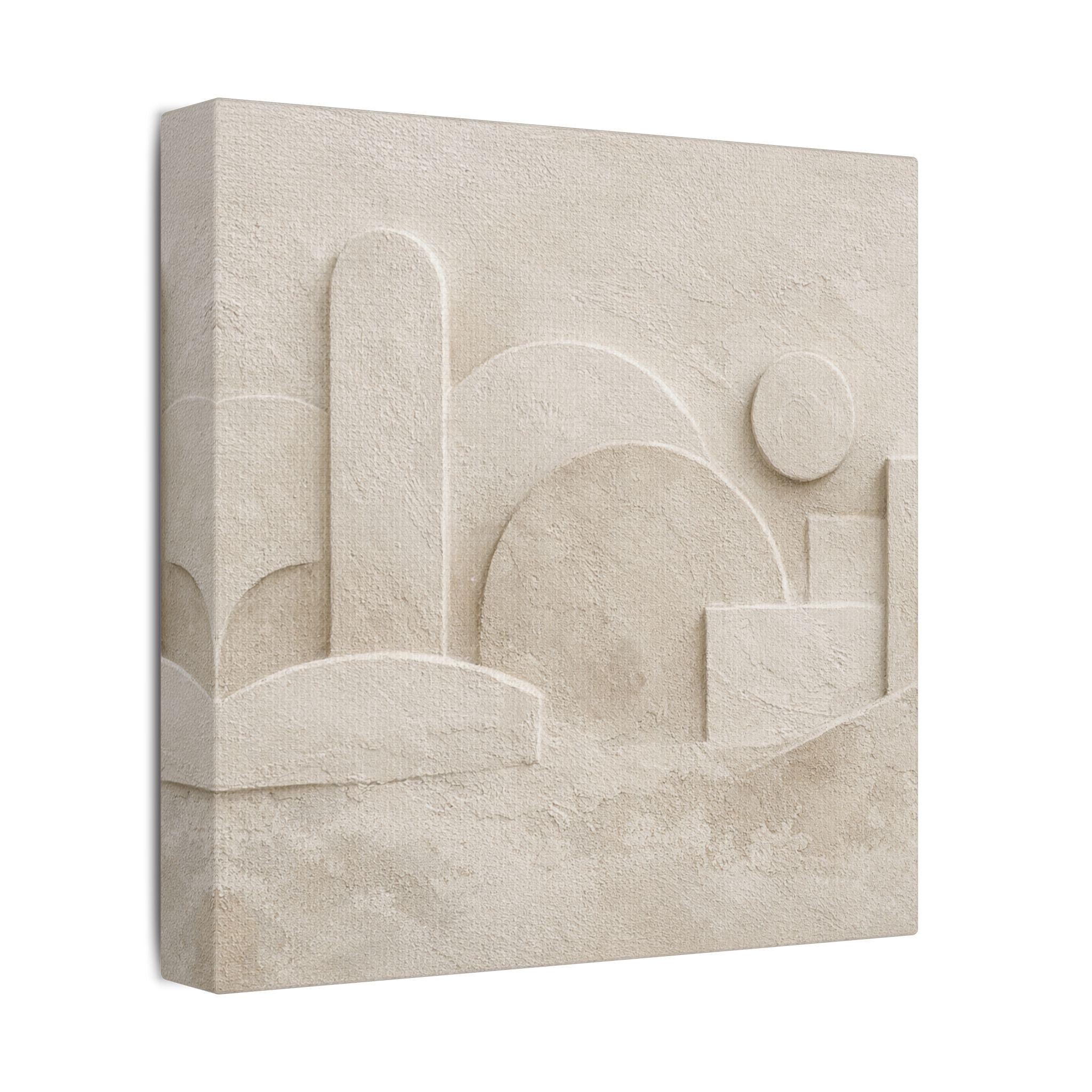 Plaster Relief Stretched Canvas