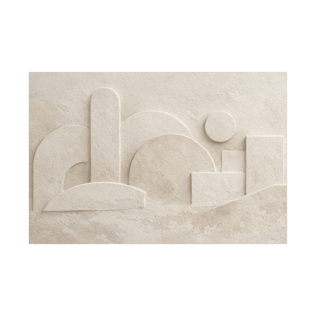 Plaster Relief Stretched Canvas