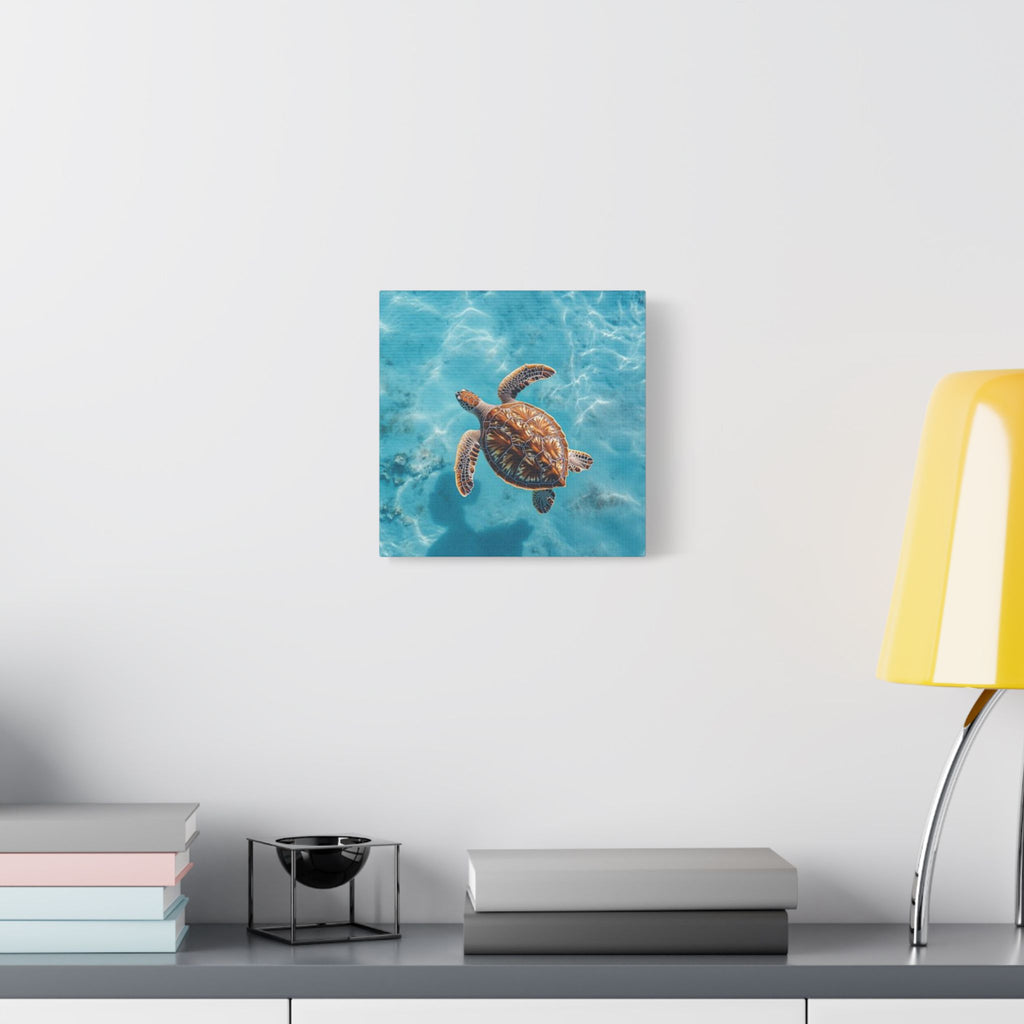 Sea Turtle Ocean Canvas Wall Art Stretched Canvas Wooden Framed for living Room Bedroom and Office