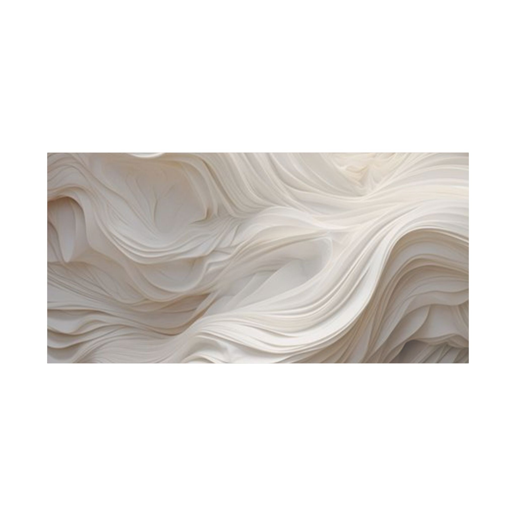 White Abstract Layered Canvas Wall Art Stretched Canvas Wooden Framed for living Room Bedroom and Office