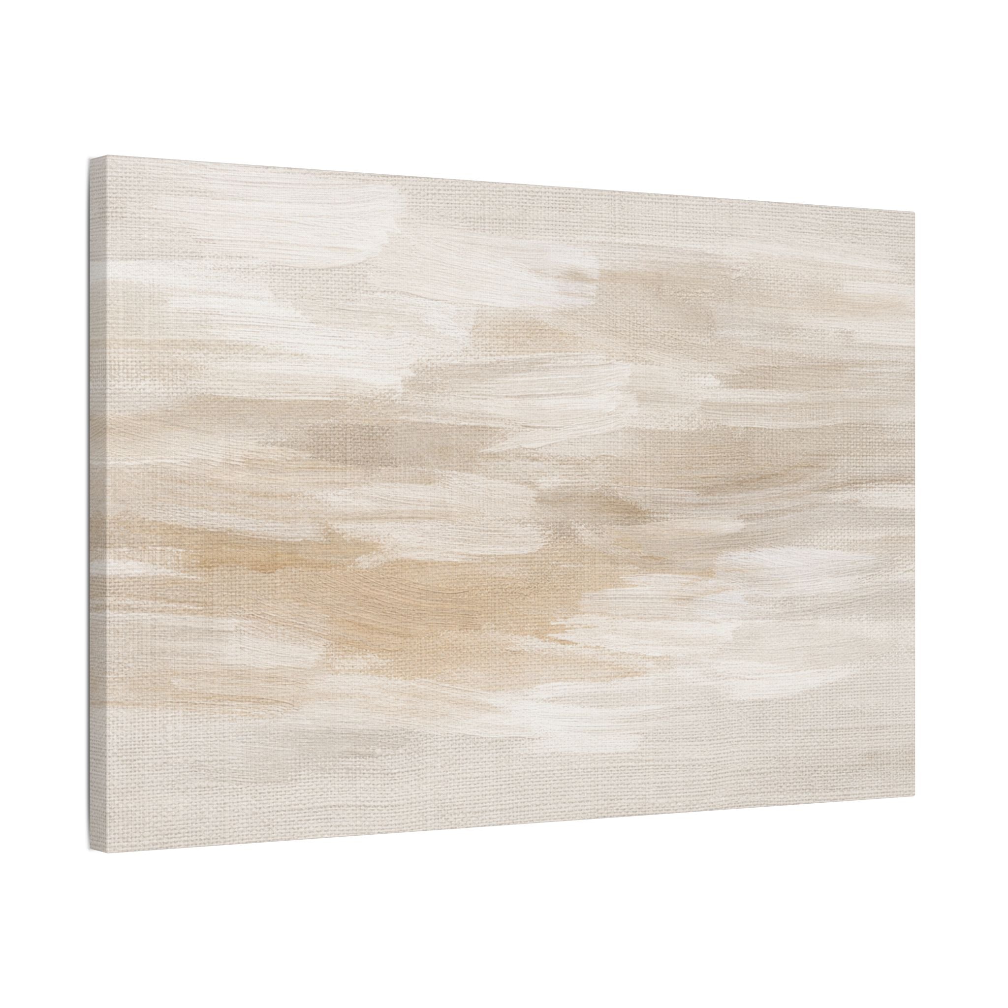 Raw Linen Brushstroke Stretched Canvas