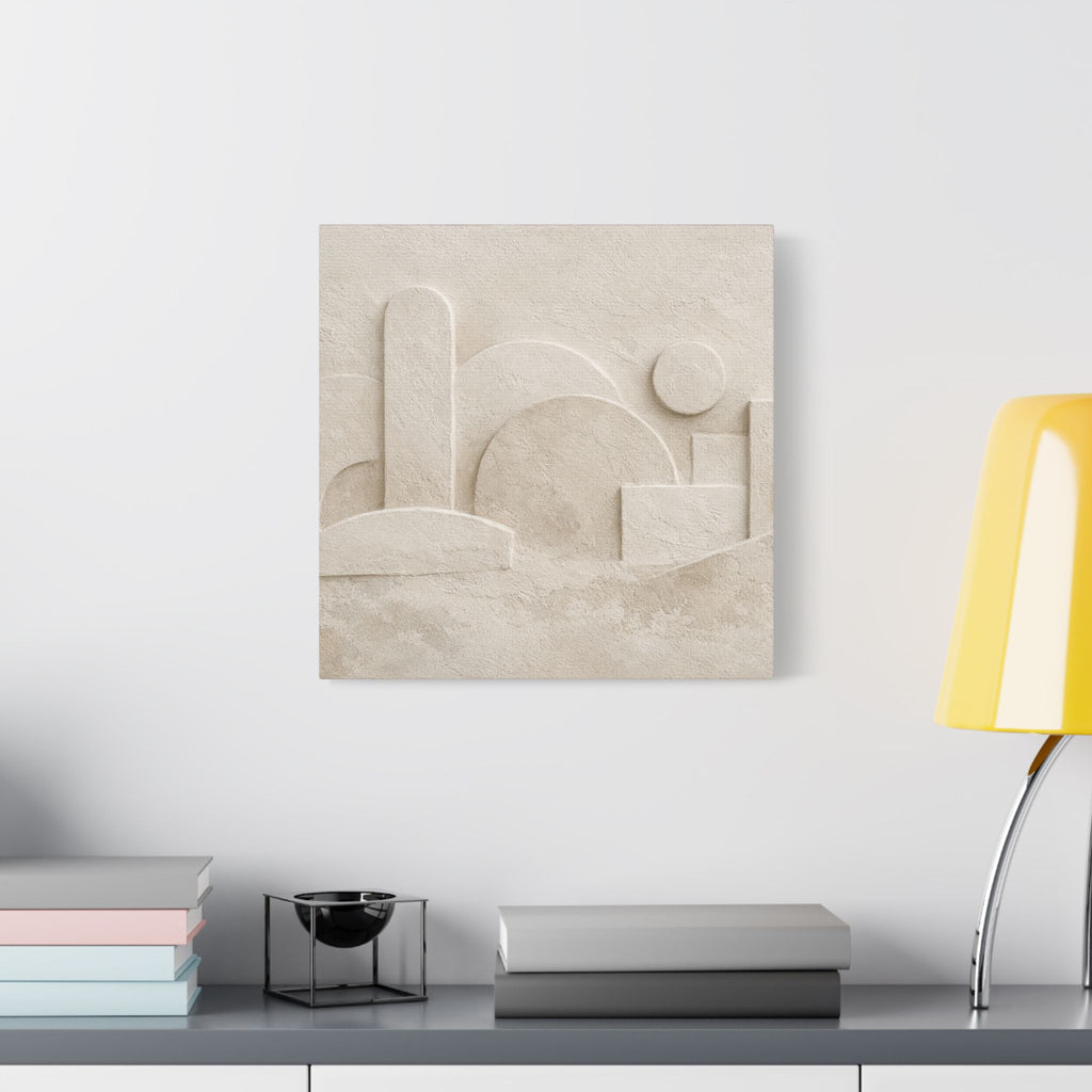 Plaster Relief Stretched Canvas