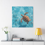 Sea Turtle Ocean Canvas Wall Art Stretched Canvas Wooden Framed for living Room Bedroom and Office