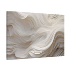 White Abstract Layered Canvas Wall Art Stretched Canvas Wooden Framed for living Room Bedroom and Office