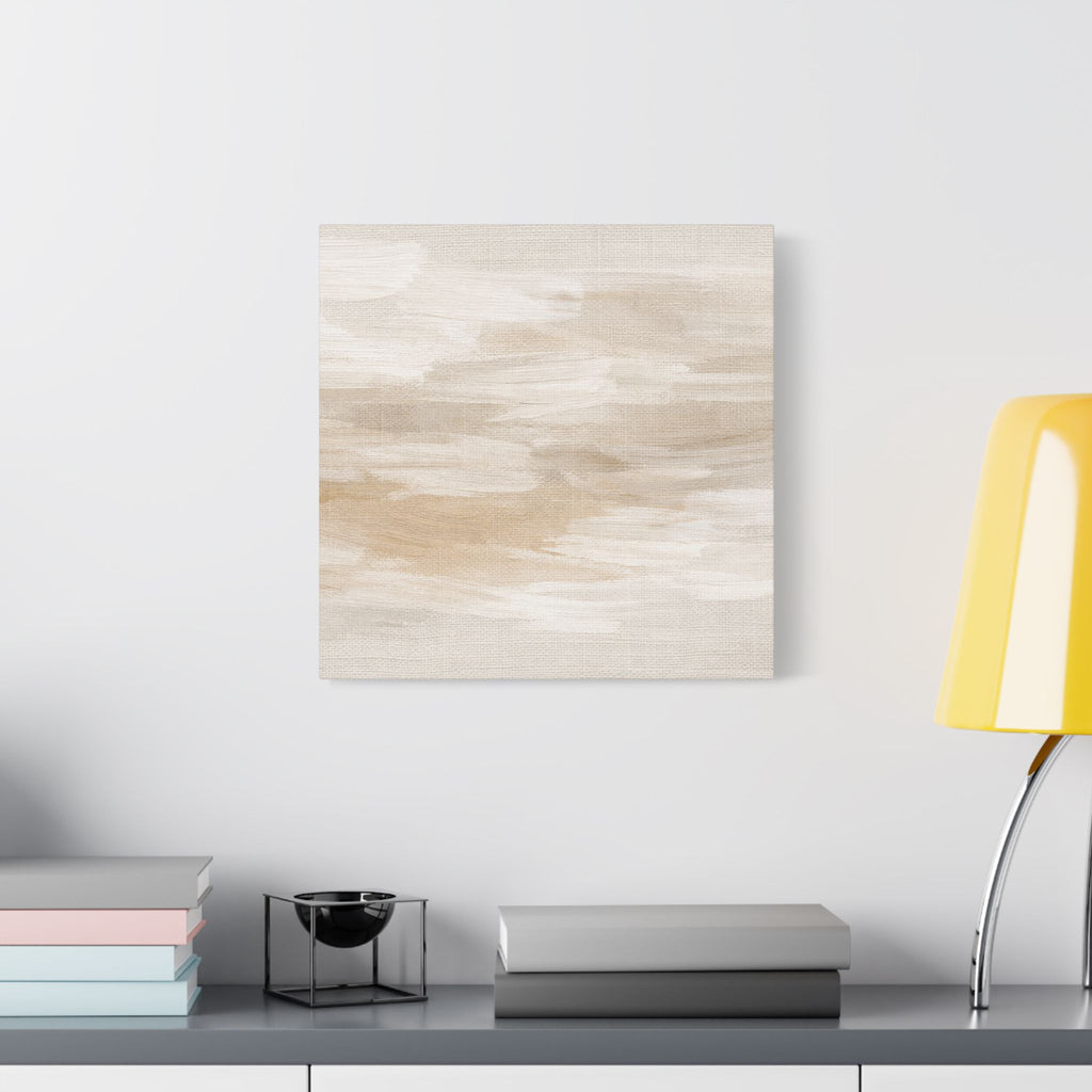 Raw Linen Brushstroke Stretched Canvas