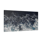Ocean Waves Aerial View Satin Canvas